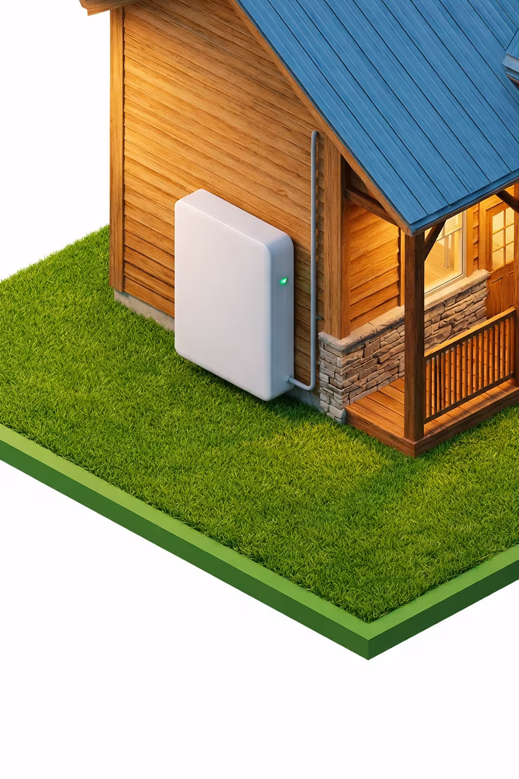 Eos Backup and Battery home battery backup solution installed in a Texas home garage