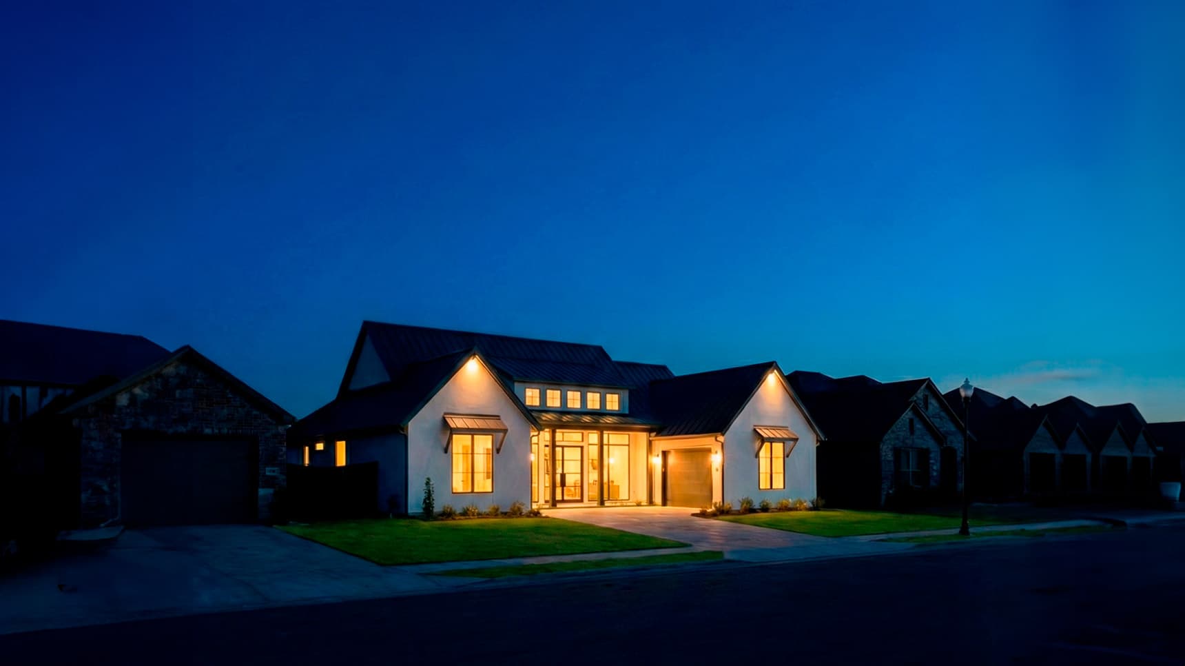 Texas home with battery backup system