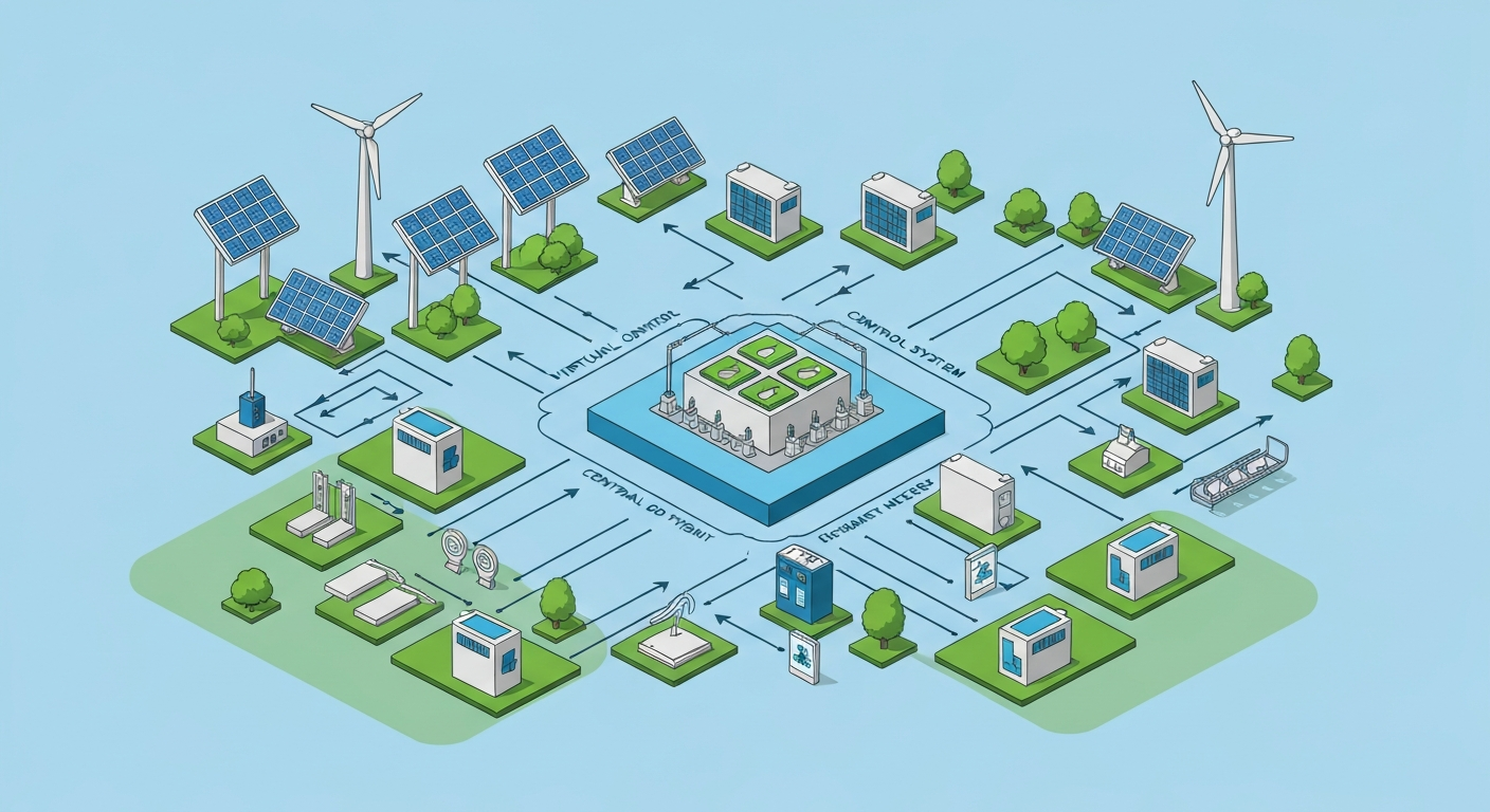 Virtual power plant definition diagram
